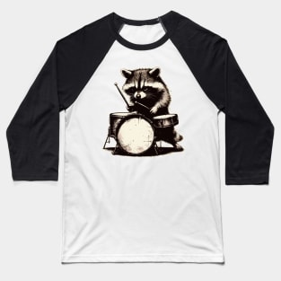 Raccoon drummer vintage Baseball T-Shirt